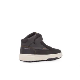 Sneakers Met Hoge Schacht Geox Leder Bruin