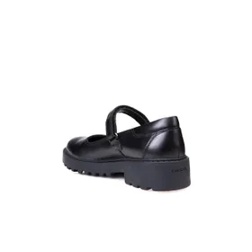 Geox Ballerina Meisjes Leder Zwart