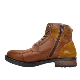 Heren Boots Redskins Leder Cognac