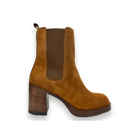 Bottines Dozo Daim Cognac