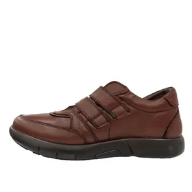 Sneakers Leather Cognac Comfort Plus