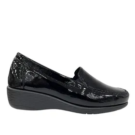 Mocassins Compensés Brinkmann Cuir Noir
