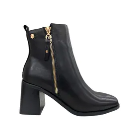 Carmela Bottines Cuir Noir