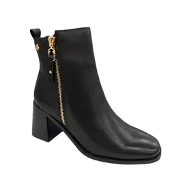 Carmela Bottines Cuir Noir