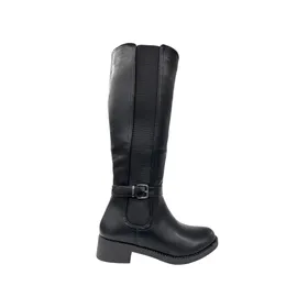 Super shoes Boots Black with Low Heel