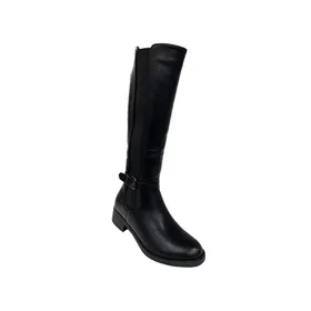 Super shoes Boots Black with Low Heel