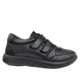 Comfort Plus Sneakers Leather Black