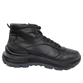 Stiefeletten Leder Schwarz Comfort Plus