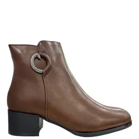 Brown Ankle Boots R and B with Heel 4.5 cm
