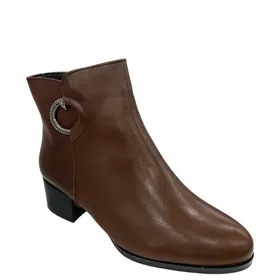 Brown Ankle Boots R and B with Heel 4.5 cm