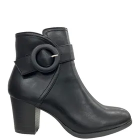 Bottines R and B Noir à Talon