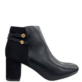 Bottines R and B Noir à Talon