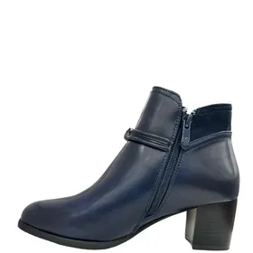 Bottines CHS Bleu Navy à Talon