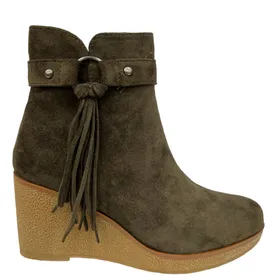 Bottines compensées La Marquise Vert