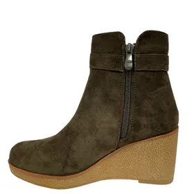 Bottines compensées La Marquise Vert
