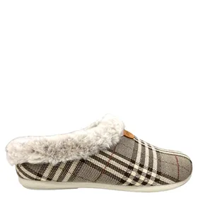 Fly Flot Mules Brown Textile