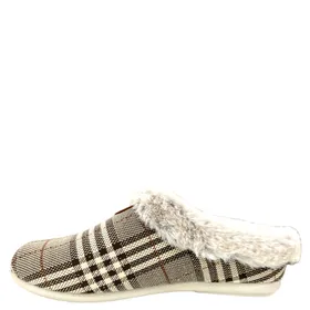 Fly Flot Mules Brown Textile