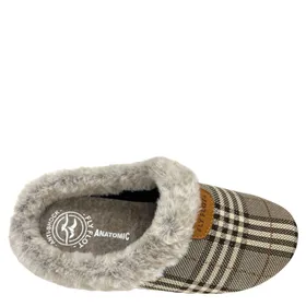 Fly Flot Mules Brown Textile