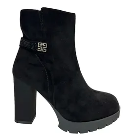 Ankle Boots Super shoes Black High Heel