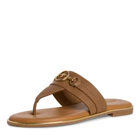 Tamaris Flip-Flops Leder Cognac