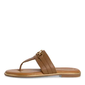 Tamaris Flip-Flops Leder Cognac