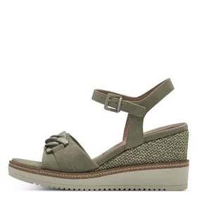 Tamaris Platform Sandalen Groen