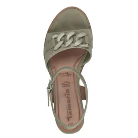 Tamaris Platform Sandalen Groen
