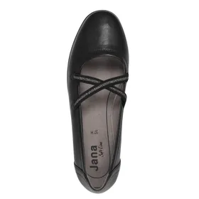 Ballerines Jana Comfort Noires Largeur H