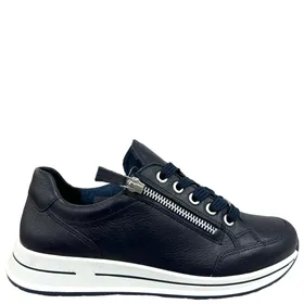 Ara Sneakers Leder Blau Breite H
