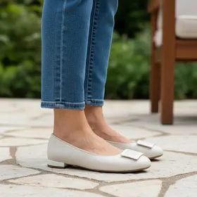 Ara Escarpins Cuir Crème