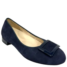 Ara Pumps Leder Blauw Klein Hak