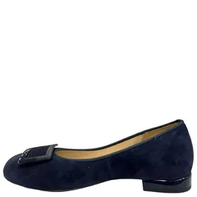 Ara Pumps Leder Blauw Klein Hak