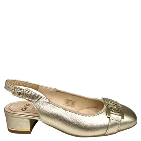 Ara Sling Pumps Leder Goud