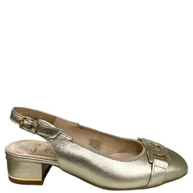 Ara Sling Pumps Leder Goud
