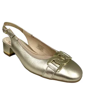 Ara Sling Pumps Leder Goud