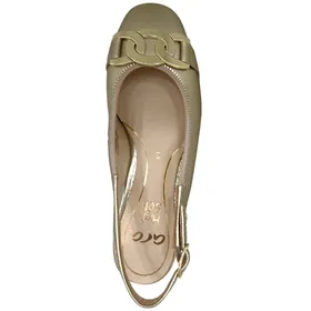 Ara Sling Pumps Leder Goud