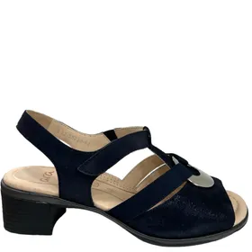Ara Sandalen Leder Blauw
