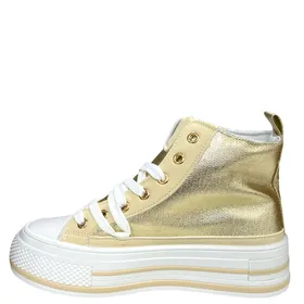 Vasco KLA High-Top Sneakers Gold