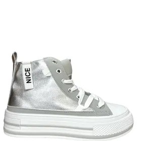 Vasco KLA High-Top Sneakers Silver
