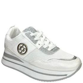 Vasco KLA White Wedge Sneakers