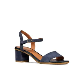 Sandales Compensées GEOX Cuir Bleu