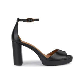 Sandales GEOX Cuir Noir Talon 8,5 cm