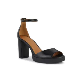 Sandales GEOX Cuir Noir Talon 8,5 cm