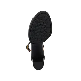 Sandales GEOX Cuir Noir Talon 8,5 cm