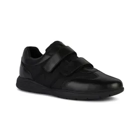 Geox Sneakers Noir Cuir-Textile
