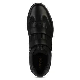 Geox Sneakers Noir Cuir-Textile