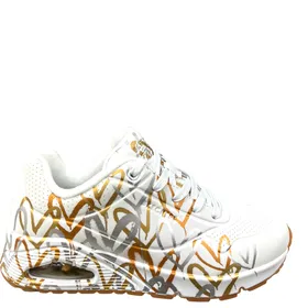 Skechers Sneakers Blanc Or