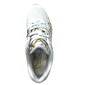 Skechers Sneakers Blanc Or