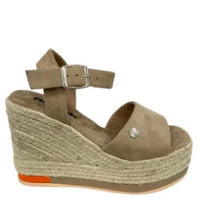 Beige Keil Sandalen Refresh