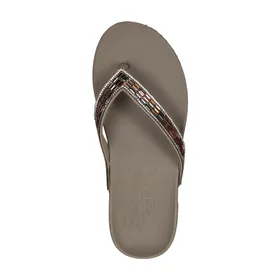 Skechers Arch Fit Flip Flops Taupe